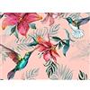 Wee Blue Coo Hummingbirds And Lilies Art Print Canvas Premium Wall Decor Poster Parete Manifesto