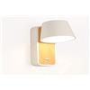B·LED BARCELONA LED BarcelonaLED Lampada da parete a LED bianco con base in legno, faretto in alluminio orientabile da 6 W bianco caldo 2700 K e interruttore per camera da letto letto letto testiera lettura soggiorno