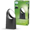 Philips LED Mimosa, Paletto LED da Esterni, Luce Bianca Fredda, Testa Orientabile, IP44, 7W
