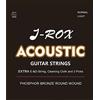 J-ROX Corde per chitarra western - Corde di alta qualità per chitarra occidentale, chitarra acustica