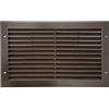 La Ventilazione PAR3823M Griglia di Ventilazione in Plastica Rettangolare 380x230 mm da Incasso, Marrone