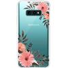 Evetane - Cover integrale per Samsung Galaxy S10e 360, resistente, sottile e trasparente, motivo: fiori rosa