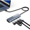 HOPDAY USB C HUB, HOPDAY 4-Port USB 3.2 Hub, USB C Adattatore Multiport MultiPort Hub da 10 Gbps con cavo esteso da 50 cm per MacBook Air/Pro, iMac, iPad Pro, Dell, HP, Surface e dispositivi USB C