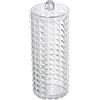 DRW Organizzatore Acrilico per Dischi in Cotone Trasparente 7 x 17 cm, Multicolore, estandar