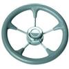SAVORETTI RUOTA TIMONE ACCIAIO INOX 5 RAZZE RIVESTITO POLIURETANO COLORE GRIGIO VOLANTE