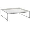 Kartell Trays Side Table Tavolino, PMMA, Bianco, 80 X 80 Cm