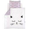 Träumeland TT18203 - Biancheria da letto, motivo: gatto di peluche, 80 x 80 + 35 x 40 cm, multicolore