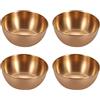 Oktaplex lighting Eari 4 Pezzi Mini Ciotole per Salse in Acciaio Inossidabile, Ciotole di Spezie Rotonde, Piattino Antipasto Ciotola Mini Piattino, Applica a per Servire Spezie, Salse, Ketchup, Snack(Oro Rosa)