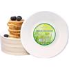 EXNIMA, Pezzi Da 50 o 100 Piatti Piani di Canna da Zucchero, Biodegradabili e Compostabili, Piatti di Carta 100% Ecologici, Rotondi, Piatti Monouso, Resistenti, per Picnic, Barbecue, Feste, Compleanni