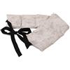 Giraffenland Cuscino con noccioli di ciliegia - Cuscino termico, Fascia schiena, lombare e pancia (65x15cm, shabby-chic grigio-beige, 7 compartimenti con banda da legare)