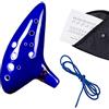 GERUI per Zelda Ocarina, 12 buche leggenda di per Zelda Ocarina il tempo, per Zelda Alto C Triforce Link Cosplay Ceramic Replica