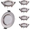HCFEI 6x Faretti LED da Incasso per cartongesso, con Porti Luce Bianco Caldo 3W Pari a 35W 3000K 300LM 55mm foro da incasso Angolo a Fascio 120 Gradi AC 230V