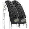 Ecovelo' 2 COPERTONI 26 X 1.50 (40-559) PNEUMATICI B/N SLICK GOMME MTB MOUNTAIN BIKE BICICLETTA IBRIDA STRADALI