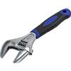 Faithfull Wide Mouth Adjustable Wrench Spanner 200mm (8in) 46mm Cap Reversable Jaw