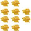ECSiNG 10 clip di montaggio per paraurti posteriore per auto 85284-AL510 compatibili con Qashqai Bumper Cover Trim Plastic Fasteners giallo parti di riparazione automobilistiche