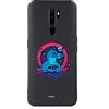 LA CASA DE LAS CARCASAS Custodia per OPPO A9 2020 - A5 2020 ufficiale Premium di Lilo & Stitch Stitch Fondo nero ultra morbido per proteggere il tuo cellulare