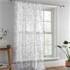 Dreams & Drapes Marinelli - Tenda a pannello in voile con passanti superiori, 140 x 182 cm, colore: Grigio