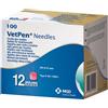 MSD ANIMAL HEALTH Srl Vetpen Aghi 29g/12mm Per Insulina Veterinaria 100 Pezzi - Aghi di Precisione per Somministrazione Insulina - Cani e Gatti