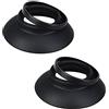 FANZR DK-19 Eyecup Eyepiece Viewfinder per Nikon D810 D810A D800 D800E D700 F6 D5 sostituisce Nikon DK-19 (confezione da 2)