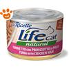 Life Cat Natural "Le Ricette" Tonnetto con Prosciutto di Pollo - Lattina da 150 gr