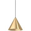 Eglo lampada a sospensione Narices, a luce singola, minimalista, in metallo in ottone spazzolato, illuminazione per soggiorno e tavola, presa E27