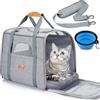 Morpilot Trasportino per Cani e Gatti, Gabbietta Morbida per Animali Domestici, Borsa portabile o a Tracolla in Tessuto da Trasporto Confortevole, Borsa Ripiegabile Viaggio Sull' Aereo