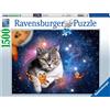 Ravensburger - Puzzle Gatto nello Spazio, 1500 Pezzi, Idea regalo, per Lei o Lui, Puzzle Adulti