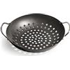 Enders Padella per le verdure in Acciaio rivestito antiaderente con manici - Accessorio per il barbecue e la griglia a gas #8790