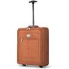 LUGG Lightweight Cabin Size Luggage - Durable 600D Snowflake Polyester - Push Up Trolley, Strong Wheels - Easyjet, Ryanair, British Airways - Underseat, Overhead Locker Suitcase (44.5x35.5x9.5cm)