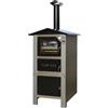 Tafer Forno Tafer da esterno modello Geos 80 a legna con carrello colore Grigio 47x81cm