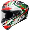 SHOEI Casco Shoei X-SPR Pro Escalate TC4 rosso verde