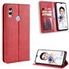 Jielangxin Cover per Huawei P Smart 2019,Custodia in Pelle Custodia per Huawei P Smart 2019 Pot-LX1 Pot-LX3 POT-L21 POT-LX1AF POT-LX1RUA / Honor 9S POT-L23 Custodia Case Cover Red
