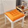 ZOCIS Cuscini quadrati per sedie comode, per sedie da cucina e sala da pranzo, con lacci antiscivolo, per sedie da casa, ufficio, soggiorno e giardino, 4 pezzi, 40 x 40 x 6 cm, arancione
