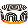 QEEBOO pouf OGGIAN SPYRAL WHITE - 46001SP