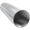 Intelmann Tubo flessibile in alluminio 3 m (monostrato)/5 m (a doppio strato) DN 50 63 71 76 80 100 125 150 160 180 200 224 250, per ventilazione, Argento