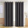 Blumtal tende per interni oscuranti 2 pz 245x140cm - tende oscuranti per interni con occhielli - tende camera da letto isolanti - tende oscuranti per finestre - tenda interni - tende grigie antracite