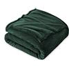 FARFALLAROSSA Coperta Plaid Pile, Coperta Letto Singolo/Matrimoniale 160 x 210 cm Flanella, Coperta Divano Grande Caldo Morbida - Verde Scuro