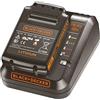 BLACK+DECKER BDC1A15-QW Kit batteria al Litio 18V + caricabatterie veloce per 18V/14,4V 1a