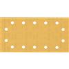 Bosch Professional 10x Carte abrasive Expert C470 con 14 fori (per Legno duro, Vernice su legno, 115x230 mm, Grana 400, accessorio Levigatrice orbitale)