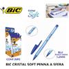 BIC Cristal Soft Penne a sfera box da 50pz inchiostro punta 1,2mm scuola ufficio