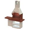 Sarom Fuoco Barbecue a carbonella in calcestruzzo sarom fuoco sparta 170x64x232 cm
