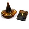 PolyHero Dice PolyHero Wizard - Set da 2 Dadi a Facce Miste - Smoldering Ember