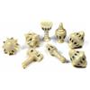 PolyHero Dice PolyHero Cleric - Set da 8 Dadi a Facce Miste - Celestial Ivory