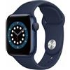 APPLE WATCH SERIE 6 44MM GPS BLU CINT BLU TG.S/M RICONDIZIONATO MOLTO BUONO 1