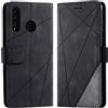 Vankii Cover per Huawei P30 Lite/Nova 4E, Flip Caso Libro Premium Portafoglio Custodia in Pelle PU Magnetica,Custodia Pelle Sintetica TPU Silicone Antiurto,Funzione Supporto Slot Schede (Nero)