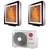 LG Climatizzatore Dual Split Inverter LG 9+9 9000+9000 Btu Art Cool Gallery R32 15
