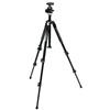 Manfrotto 190XB nero 496RC2 Kit con Testa a Sfera per Fotocamere 3 Sezioni allu