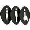 3DP Signs - Elegant, Set 3X- Targa Bagno Uomo Donna Disabili a Rilievo- Segnali Bagno Adesivi Toilette Uomo Donna Disabile - Cartelli Bagno Uomo Donna Disabili - Adesivi WC Disabili (Prime Sasso - Nero)