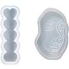 Eterspr 2 Pezzi Forma di Candela per aromaterapia Fai da Te, Stampi di Gesso o epossidici, Stampi per Sapone, per Resina Epossidica Stampi Silicone Resina Creazione