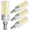 DiCUNO Lampadina LED E14 10W, Equivalente 130W alogena, 1400lm, Luce bianca fredda 6000K, Non dimmerabile, Attacco E14 LED Mais, Risparmio energetico, 4 Pezzi